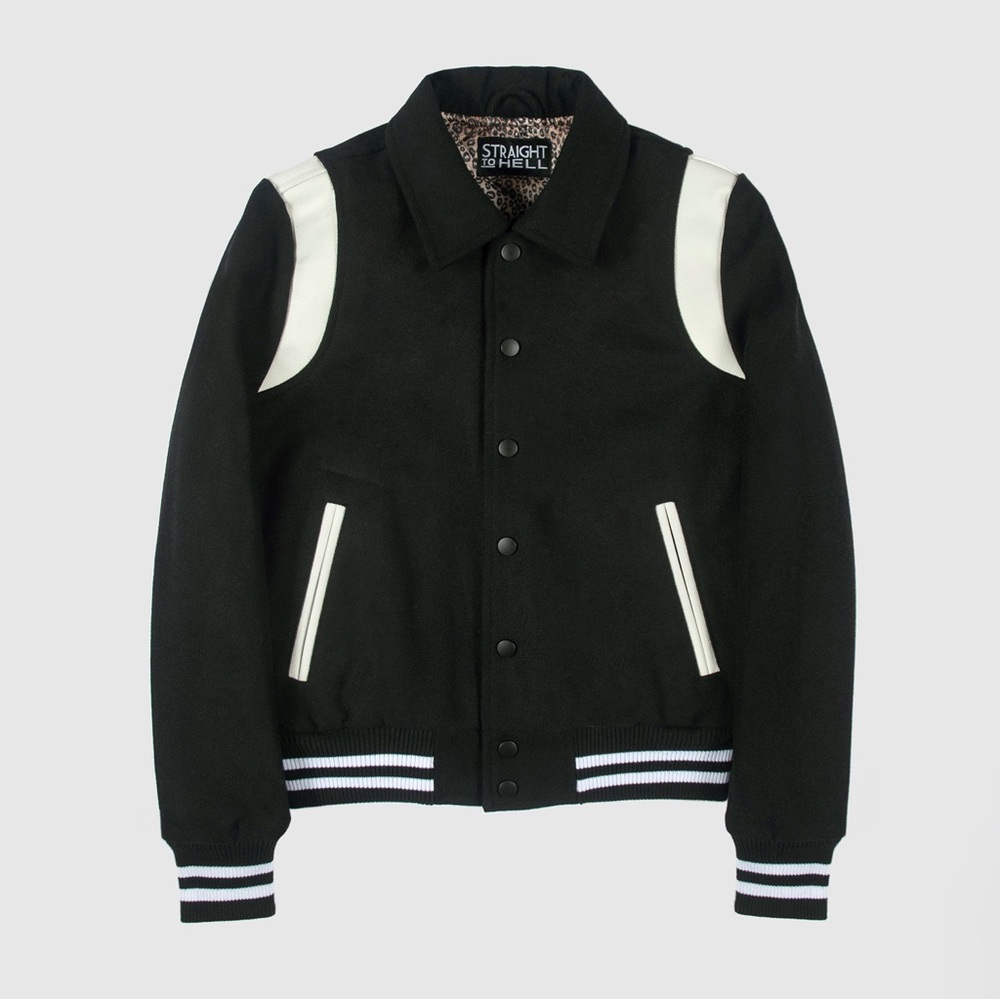 Straight to Hell Apparel Varsity Jacket (Size XXS)